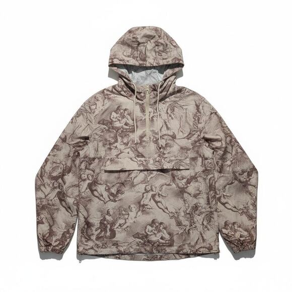 Brooklyn Cloth Other - Brooklyn Cloth Men’s Medium Renaissance Cherub Print Anorak Windbreaker Jacket